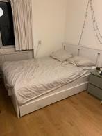 Songesand bedframe IKEA, Ophalen, Gebruikt, Wit, Tweepersoons