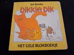 Dikkie Dik- Het gele blokboekje, Boeken, Kinderboeken | Baby's en Peuters, Gelezen, 3 tot 4 jaar, Jet Boeke, Ophalen of Verzenden