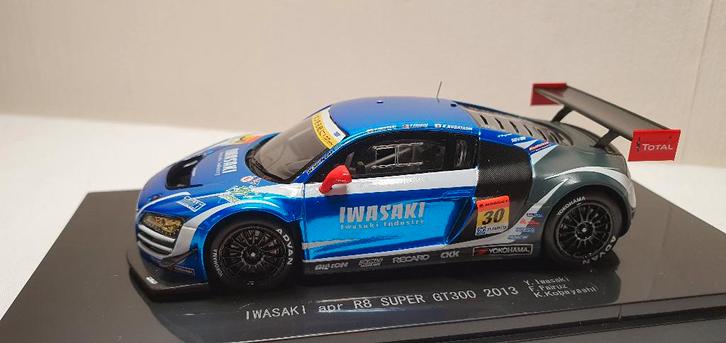 Ebbro Audi R8 2013 Super GT300 #30 Iwasaki APR, Hobby en Vrije tijd, Modelauto's | 1:43, Nieuw, Auto, Overige merken, Ophalen of Verzenden