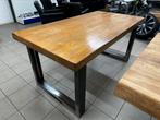 Massief eiken eetkamer tafel, Huis en Inrichting, Eikenhout, Nieuw, Vijf personen of meer, 150 tot 200 cm