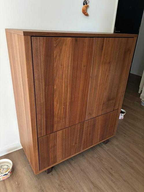 IKEA stockholm walnootfineer dressoir, Huis en Inrichting, Kasten | Dressoirs, Zo goed als nieuw, 25 tot 50 cm, Ophalen