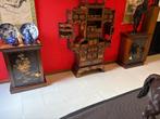 Paar Japanse lak- en hout kastjes – makie decor meiji, Antiek en Kunst, Antiek | Meubels | Kasten, Ophalen of Verzenden