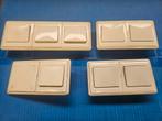 Gira schakelaars inbouw  met afdekraam, crème., Ophalen of Verzenden, Zo goed als nieuw, Schakelaar, Gira