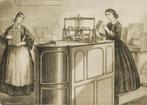 Chocolade wikkelmachine - Antieke illustratie (1863), Verzenden, Voor 1940, Zo goed als nieuw, Prent