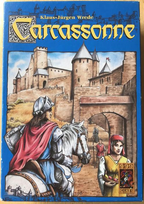 Carcasonne basisspel - vanaf 10 jaar - ZGAN, Hobby en Vrije tijd, Gezelschapsspellen | Bordspellen, Zo goed als nieuw, Een of twee spelers