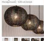 Hanglamp 3 bollen metaal van Rietveld, Huis en Inrichting, Lampen | Hanglampen, Ophalen, Zo goed als nieuw, Metaal, Minder dan 50 cm