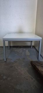 Witte bijzettafel, Huis en Inrichting, Ophalen, Zo goed als nieuw, Vierkant, Metaal of Aluminium