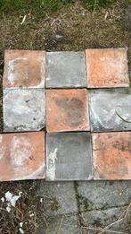 Antieke tegels circa 21x21, Ophalen of Verzenden, Gebruikt, Vloertegels