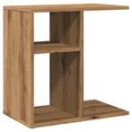 Side Table 50x30x50 cm Wood Crafted Oak Color, Huis en Inrichting, Tafels | Sidetables, Ophalen, Overige materialen, Nieuw, Minder dan 50 cm