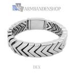 Rvs zilver staal sieraden armbanden stoere mannen armband, Nieuw, Staal, Ophalen of Verzenden, Zilver