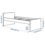Nieuw IKEA bed compleet (er zijn 2 stuks), Ophalen, 90 cm, Eenpersoons, Wit