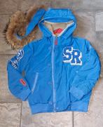 Stoee blauw freedomday winterjas maat 128 bontkraag kan eraa, Zo goed als nieuw, Jongen, Jas, Ophalen of Verzenden