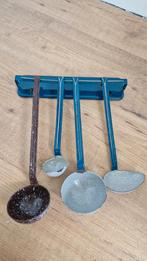 petrol emaille lepelrek, Antiek en Kunst, Antiek | Emaille, Ophalen of Verzenden