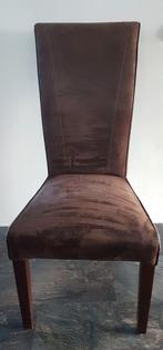 6 Bruine Eethoekstoelen - Gebruikt, Huis en Inrichting, Ophalen