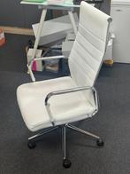 Luxe Witte Zakelijke Bureaustoel (kunst) leder, Ophalen, Gaming bureaustoel, Gebruikt, Wit