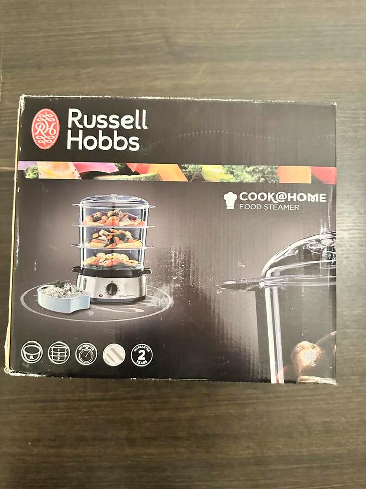 Russell Hobbs Cook@Home Voedselstomer - Nieuw, Witgoed en Apparatuur, Stoomapparaten, Nieuw, Stoomreiniger, Ophalen of Verzenden