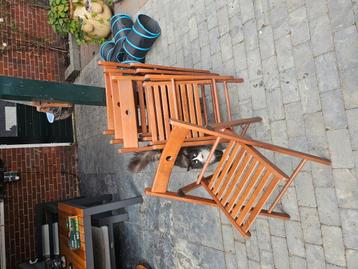 4 Houten Ikea klapstoelen beschikbaar voor biedingen