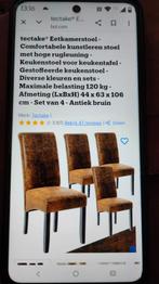 4x kamerstoelen, Huis en Inrichting, Stoelen, Ophalen, Bruin, Zie foto beschrijving, Nieuw