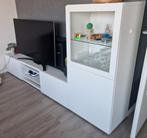 Besta TV Meubel met Vitrinekast - Wit, Huis en Inrichting, Ophalen, Zo goed als nieuw, 200 cm of meer, Glas