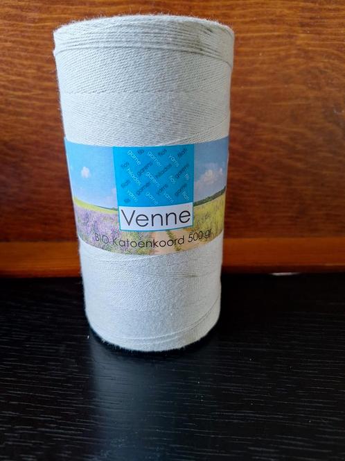 Parelgrijs Venne bio katoenkoord 500gr, Hobby en Vrije tijd, Overige Hobby en Vrije tijd, Nieuw, Ophalen of Verzenden