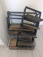 Houten Wandplanken met Metalen Frame, Ophalen of Verzenden, Zo goed als nieuw