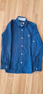 Mooie blauwe blouse maat 128-134, Jongen, Ophalen of Verzenden, Zo goed als nieuw, Overhemd of Blouse