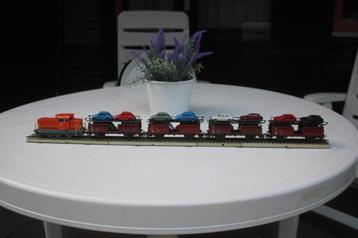  Märklin Autotransport VW Werk met 4 x 4613 autotransporters beschikbaar voor biedingen
