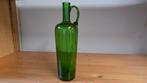 Unieke karaf groen glas, Ophalen of Verzenden