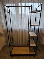 Verrijdbaar robuust kledingrek / kapstok met legplanken, Ophalen of Verzenden