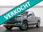 Dodge Ram 1500 4.7 V8 Quad Cab 6'4 LPG G3/ 6-Pers/Airco, Automaat, Gebruikt, Blauw, Leder en Stof