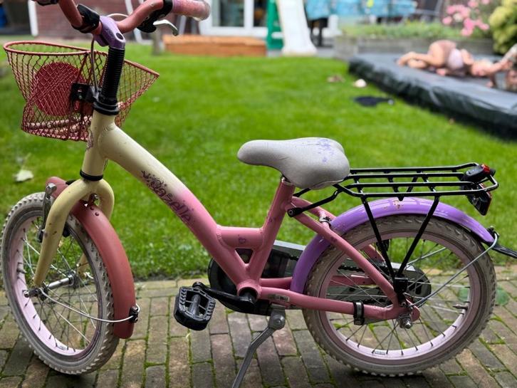 Kinderfiets 16 inch, Fietsen en Brommers, Fietsen | Kinderfietsjes, Gebruikt, 16 tot 20 inch, Zijwieltjes, Ophalen