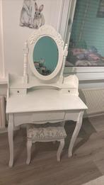 Kaptafel met poef, Ophalen, Gebruikt, 50 tot 100 cm, Minder dan 100 cm