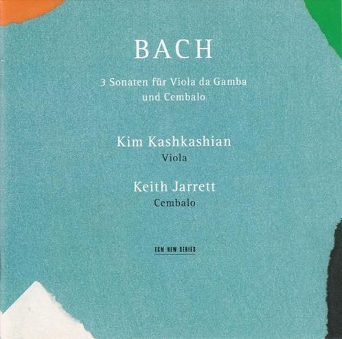 BACH 3 sonaten fur viola da gamba und cembalo CD ECM, Cd's en Dvd's, Cd's | Klassiek, Gebruikt, Kamermuziek, Barok, Ophalen of Verzenden