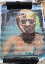 Origineel schilderij van Peter Klashorst double Selfie, Ophalen of Verzenden