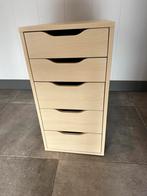 IKEA Alex ladeblok – 5 laden – wit gelazuurd/eikenpatroon, Huis en Inrichting, Kasten | Ladekasten, Ophalen, Overige materialen