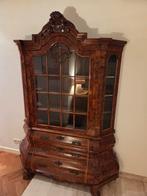 Antieke kast met glasdeuren en lades, Antiek en Kunst, Ophalen