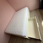 Bed twijfelaar, Huis en Inrichting, Slaapkamer | Bedden, Ophalen, Wit, 140 cm, Twijfelaar