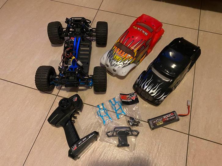 Himoto monstertruck 1/10 elektronische, Hobby en Vrije tijd, Modelbouw | Radiografisch | Auto's, Zo goed als nieuw, Auto offroad