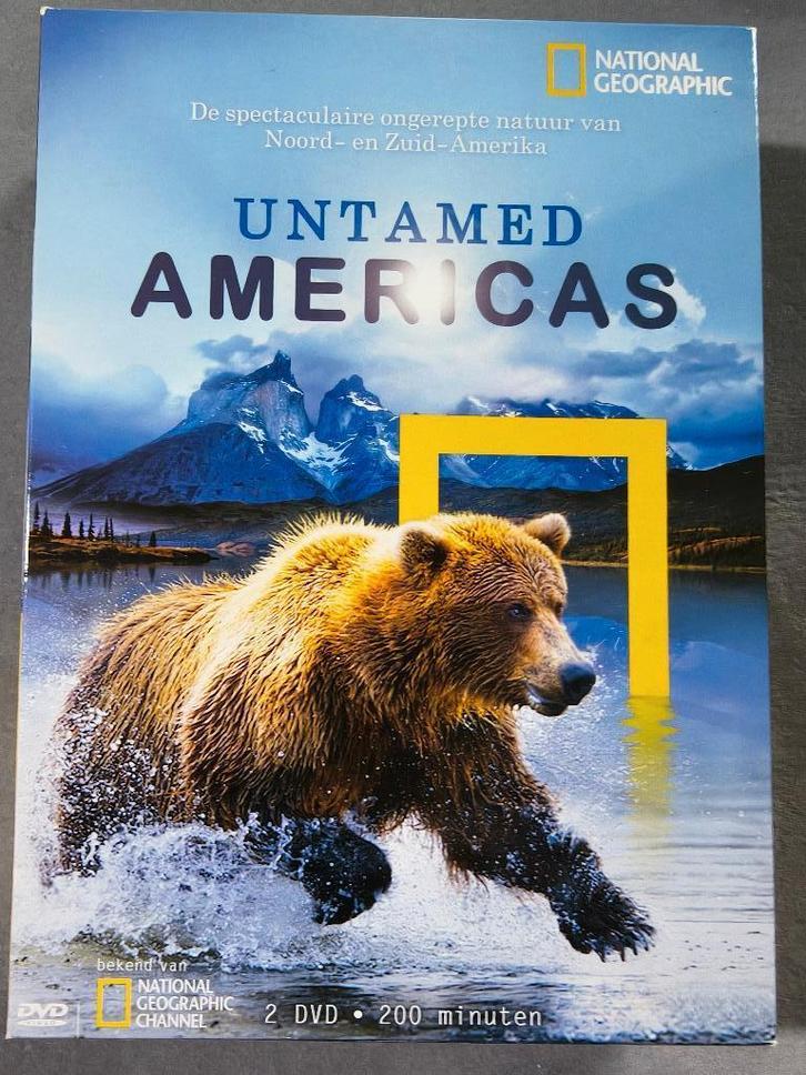 National Geographic - Untamed Americas dvd box, Cd's en Dvd's, Dvd's | Documentaire en Educatief, Zo goed als nieuw, Natuur, Boxset