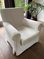 IKEA fauteuil wit met afneembare hoes, Ophalen, Gebruikt, Minder dan 75 cm, 75 tot 100 cm