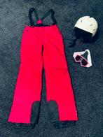 Ski broek, ski helm, ski bril meisjes, Sport en Fitness, 100 tot 140 cm, Zo goed als nieuw, Kleding, Ophalen