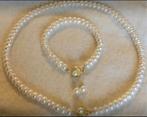 Echte parel collier. Armband en oorbel s925 sluiting, Sieraden, Tassen en Uiterlijk, Kettingen, Ophalen of Verzenden, Nieuw, Wit