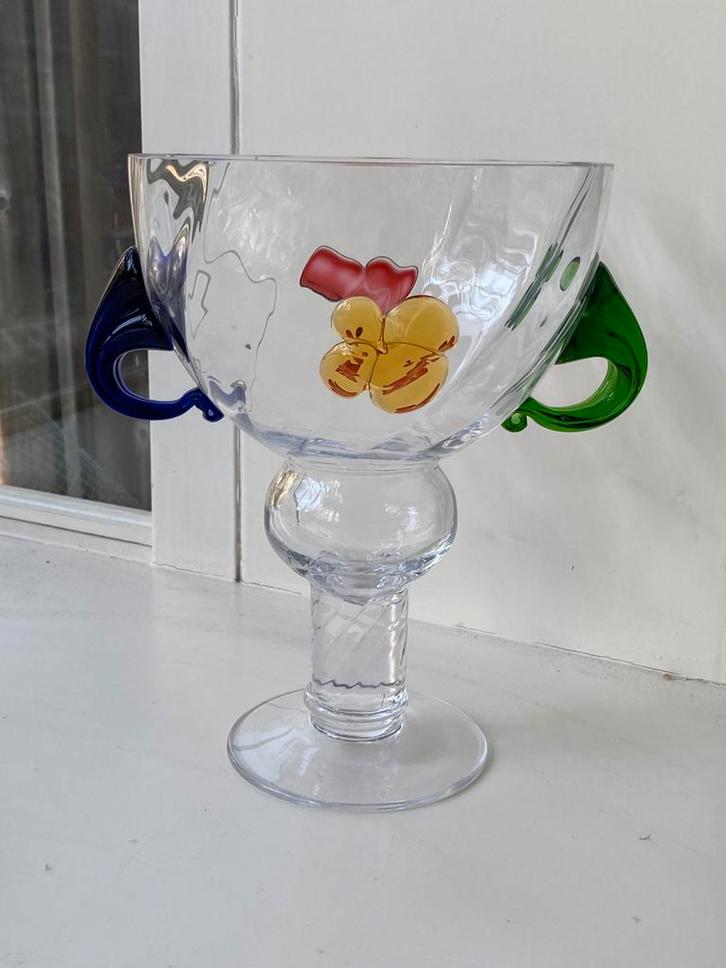 Borek Sipek - Gesigneerde Glazen  Bokaal, Antiek en Kunst, Antiek | Glas en Kristal, Ophalen