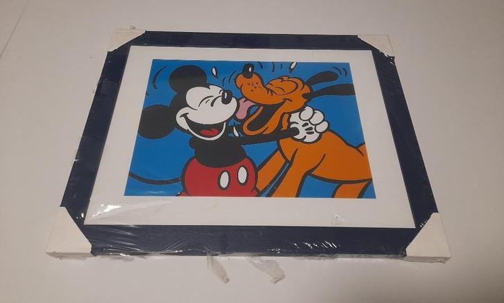 disney mickey mouse pluto schilderij, Verzamelen, Disney, Nieuw, Plaatje of Poster, Mickey Mouse, Ophalen of Verzenden