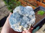 CEL18 Blauwe Celestien Coelestien Bombetoka mijn Madagascar, Ophalen of Verzenden, Mineraal