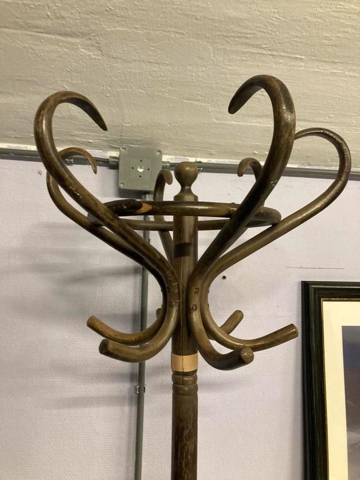 Vintage Thonet houten kapstok, Huis en Inrichting, Woonaccessoires | Kapstokken, Gebruikt, Staande kapstok, 150 tot 200 cm, Hout