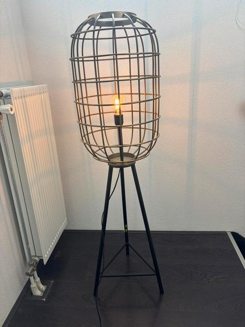 Light & Living vloerlamp TOAH oud brons, Huis en Inrichting, Lampen | Vloerlampen, Zo goed als nieuw, 150 tot 200 cm, Metaal, Ophalen