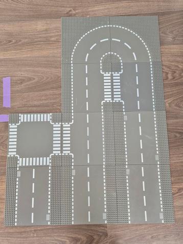 10 lego city legocity weg platen wegenplaten donkergrijs  beschikbaar voor biedingen