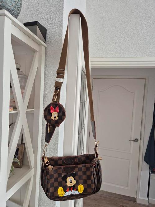Mickey Mouse Schoudertas met Portemonneetje, Sieraden, Tassen en Uiterlijk, Tassen | Damestassen, Zo goed als nieuw, Schoudertasje