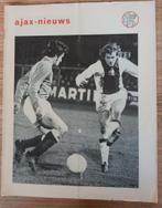 Oud Voetbal Ajax - Nieuws Clubblad Cruijff, Jongbloed, Ophalen of Verzenden, Gebruikt, Ajax